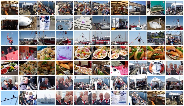 Collage in Originalgre